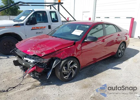 2025 Hyundai Elantra Sel Sport from USA, damaged, VIN KMHLM4DG9SU027351